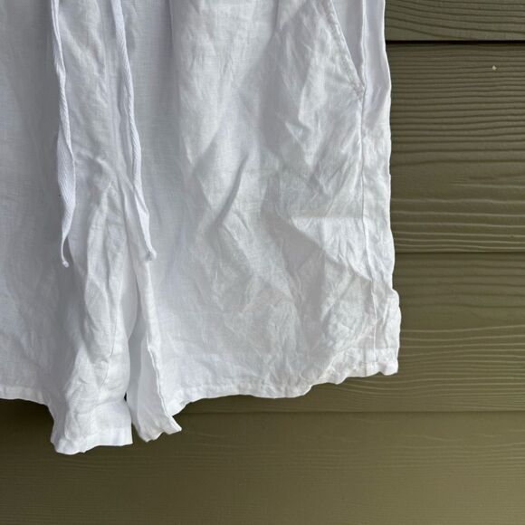 Eileen Fisher white 100% organic linen shorts - Picture 4 of 7